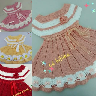 roupinha de bebe de croche menina