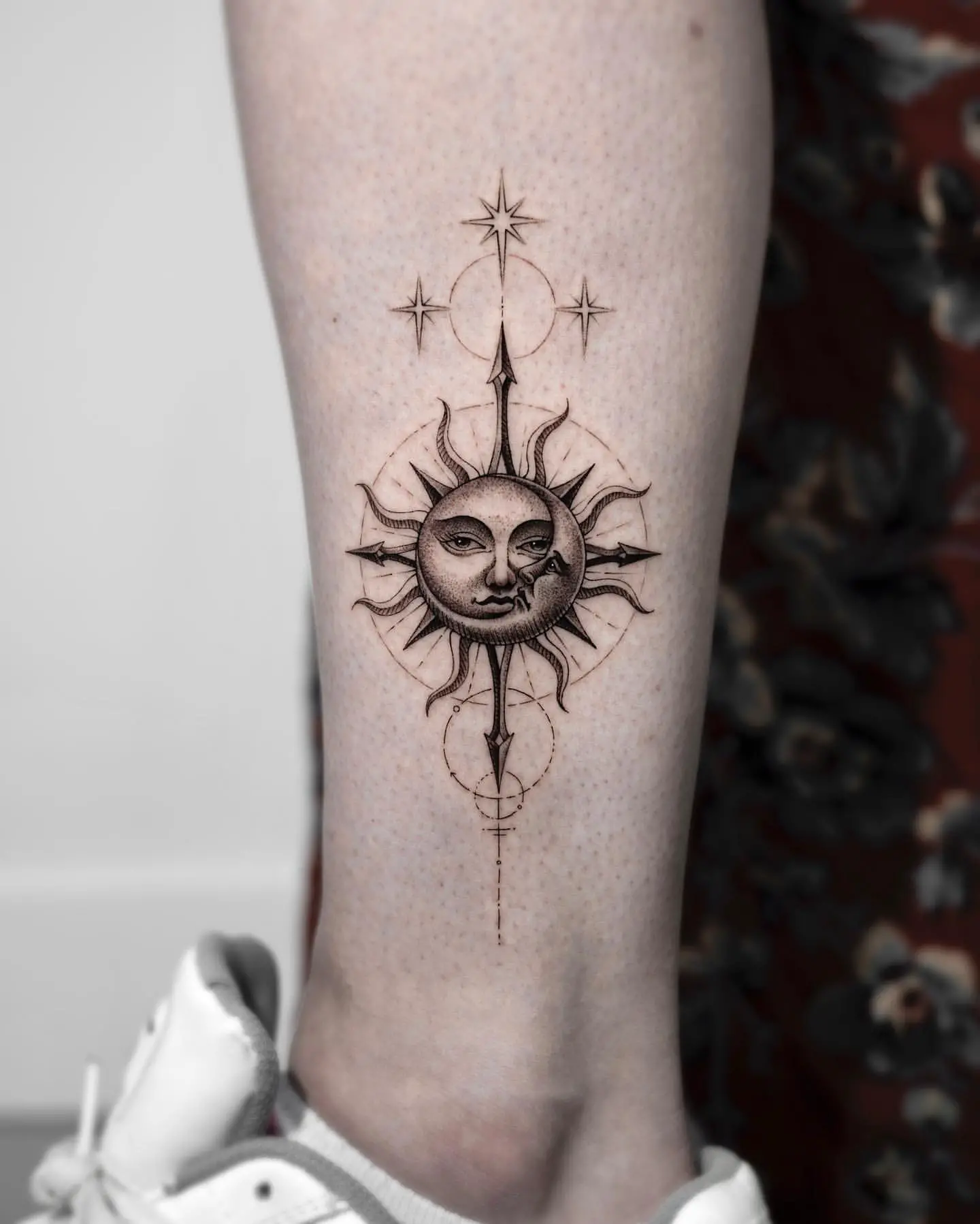 sun and moon tattoo