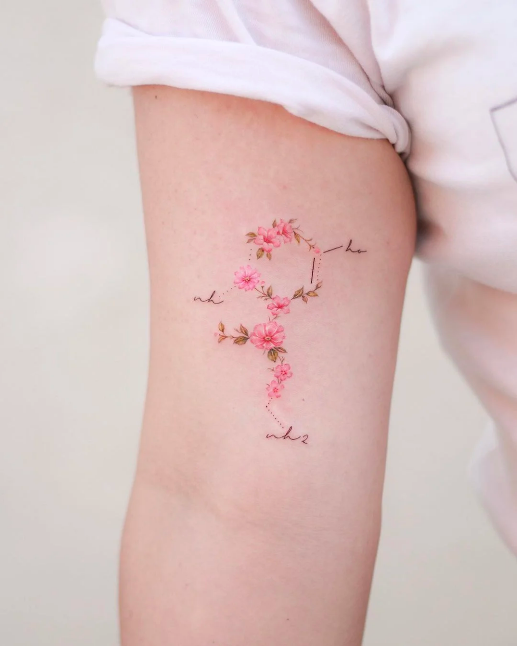 Delicate Female Tattoo On Arm