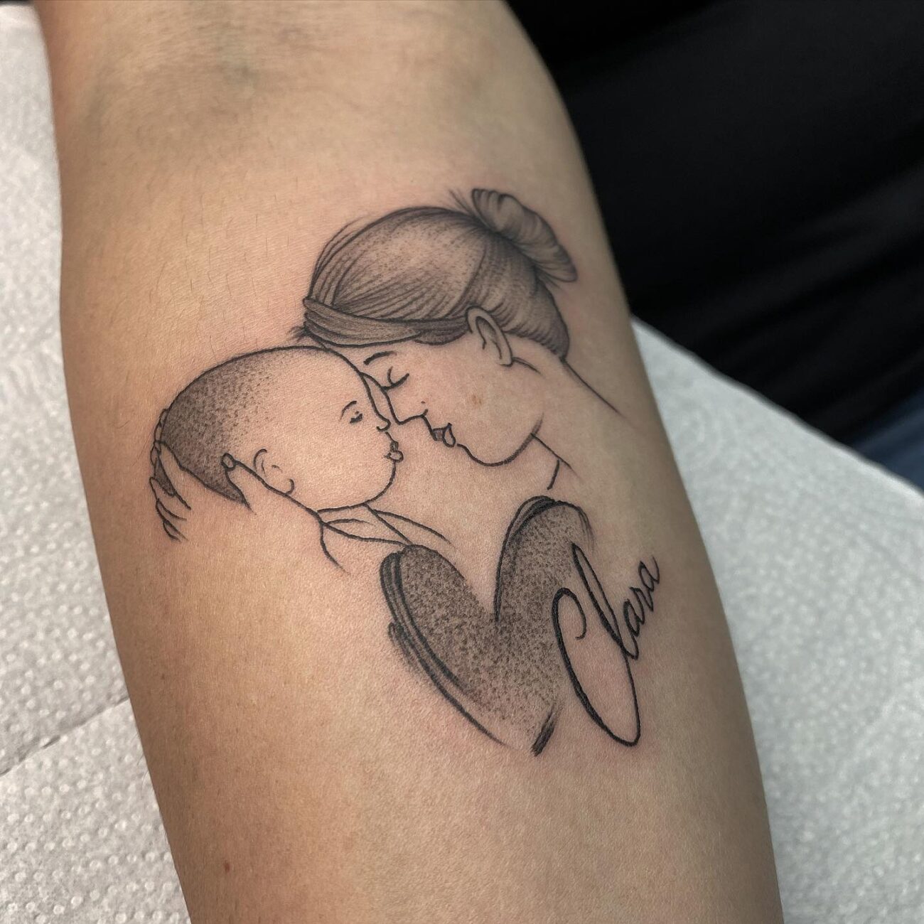 Mother and Child Tattoo