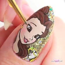 beauty and the beast nail art