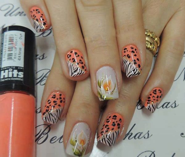 Unhas Decoradas Zebra E Onça