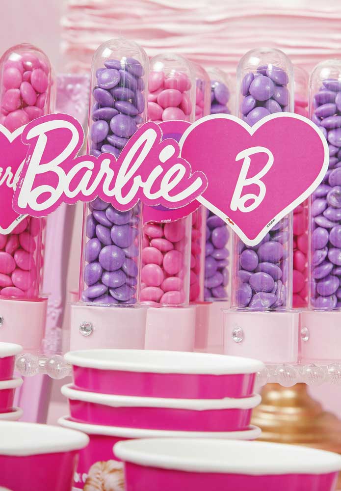 Decoração de festa da barbie