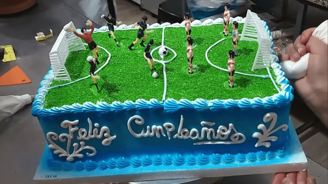 Football Field Decorated Cake