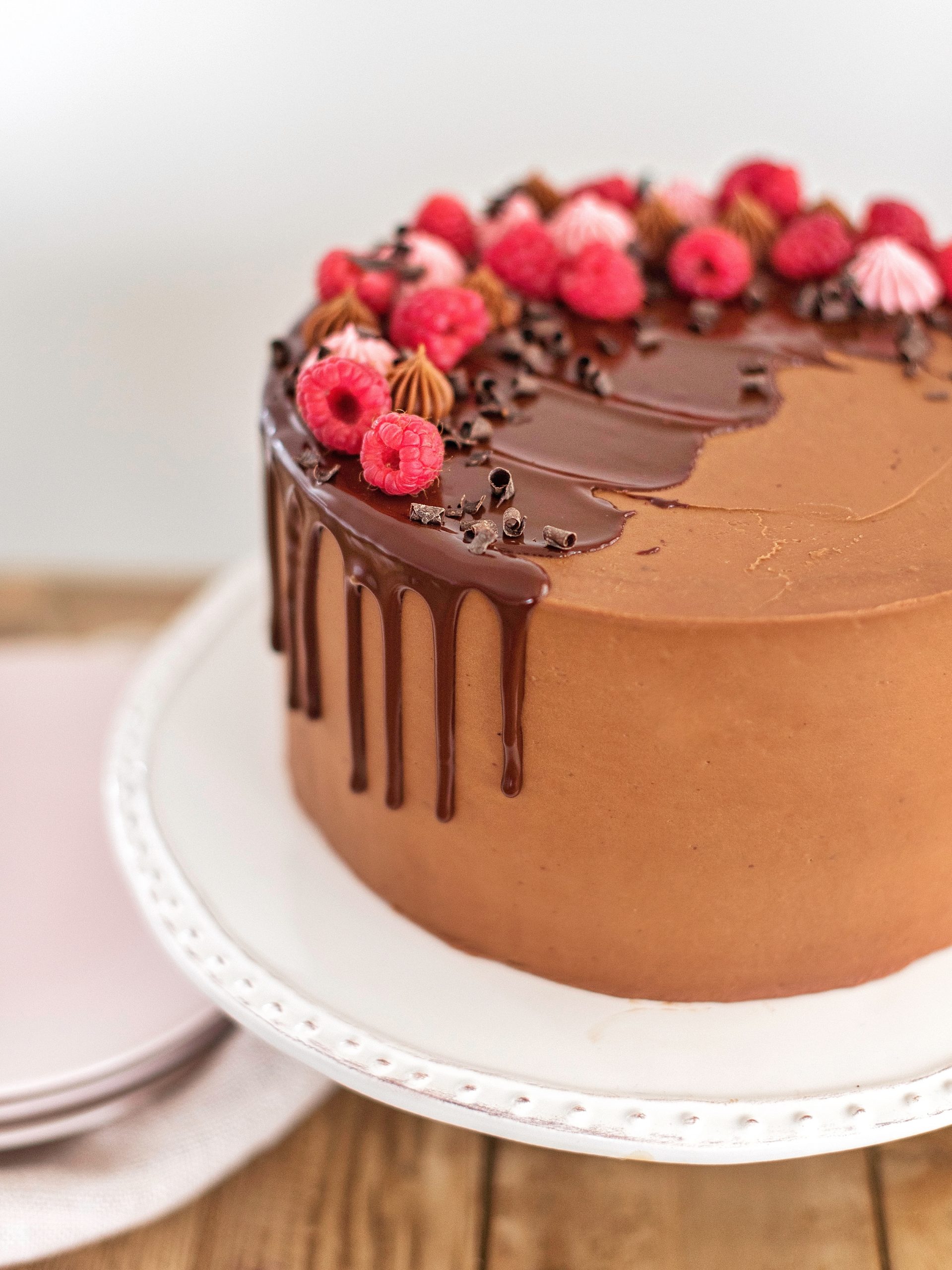 Decorated Chocolate Cake