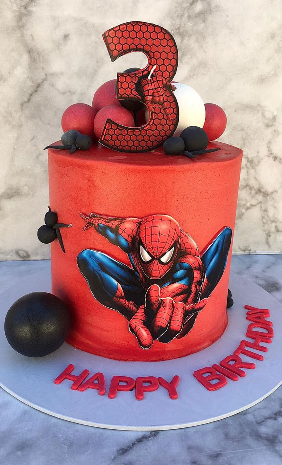 Spider Man Decorated Cake