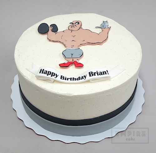 Bodybuilding Decorated Cake