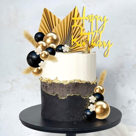 Black Decorated Cake