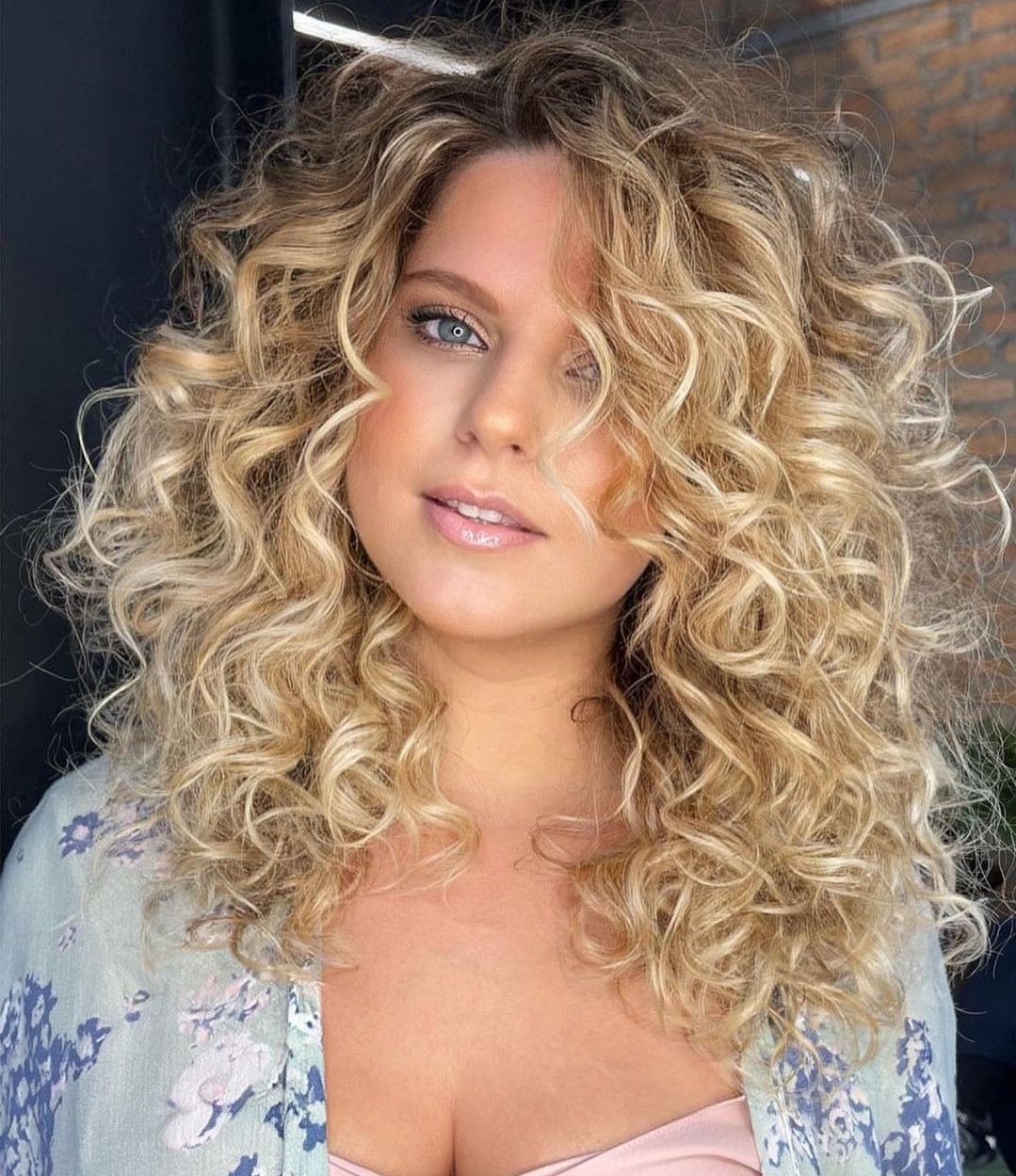 Blonde Curly Hair