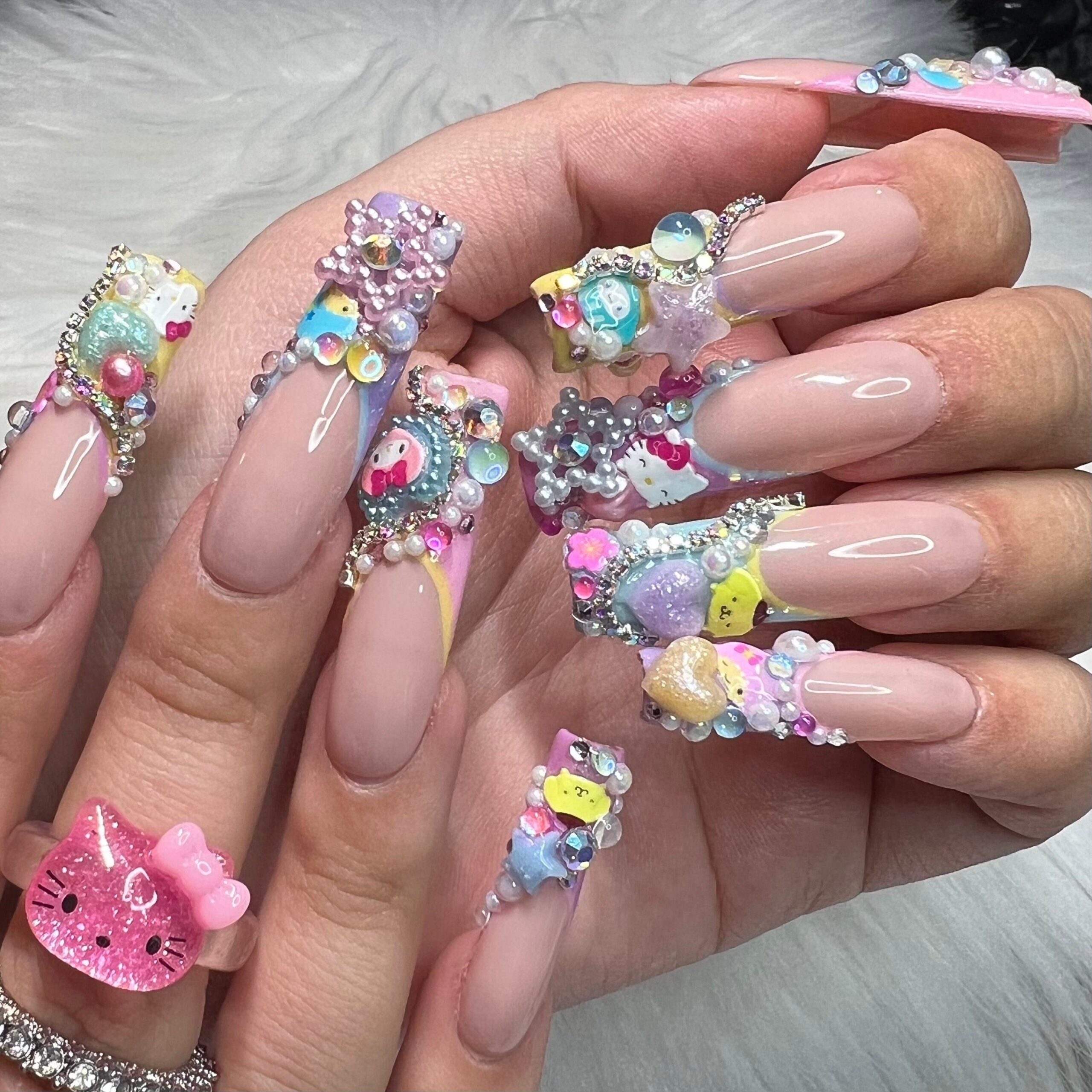 Kawaii Decorated Nails