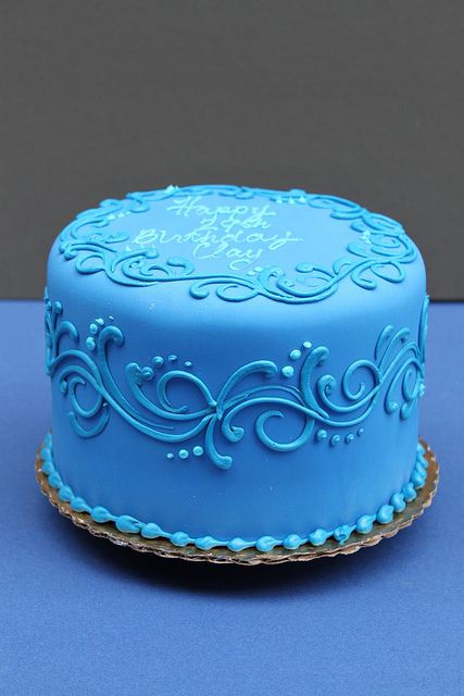 Blue Decorated Cake