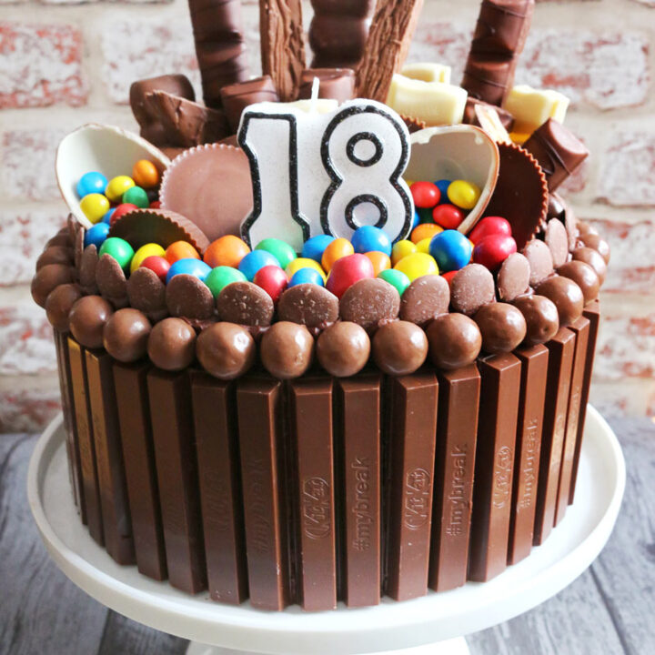 Decorated Chocolate Cake