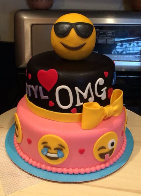 Decorated Emoji Cake