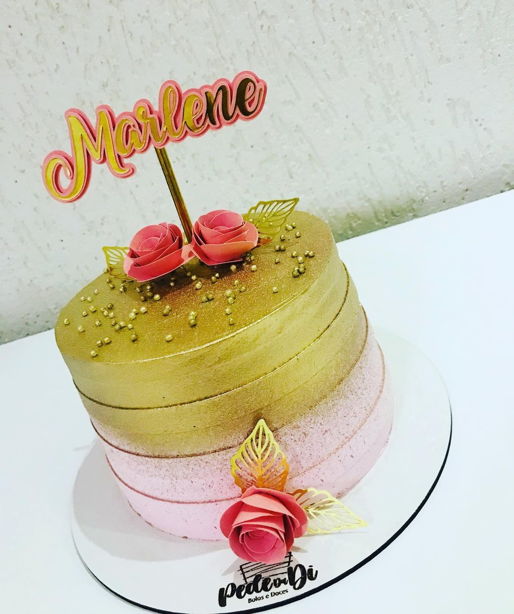 yellow feminine cake