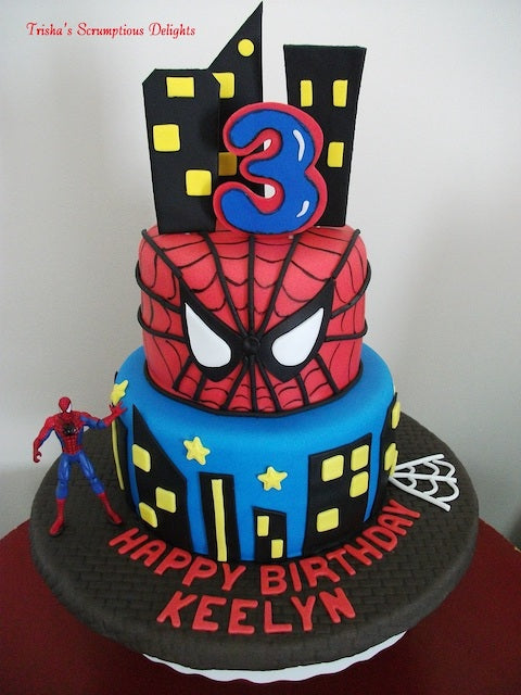 Spider Man Decorated Cake