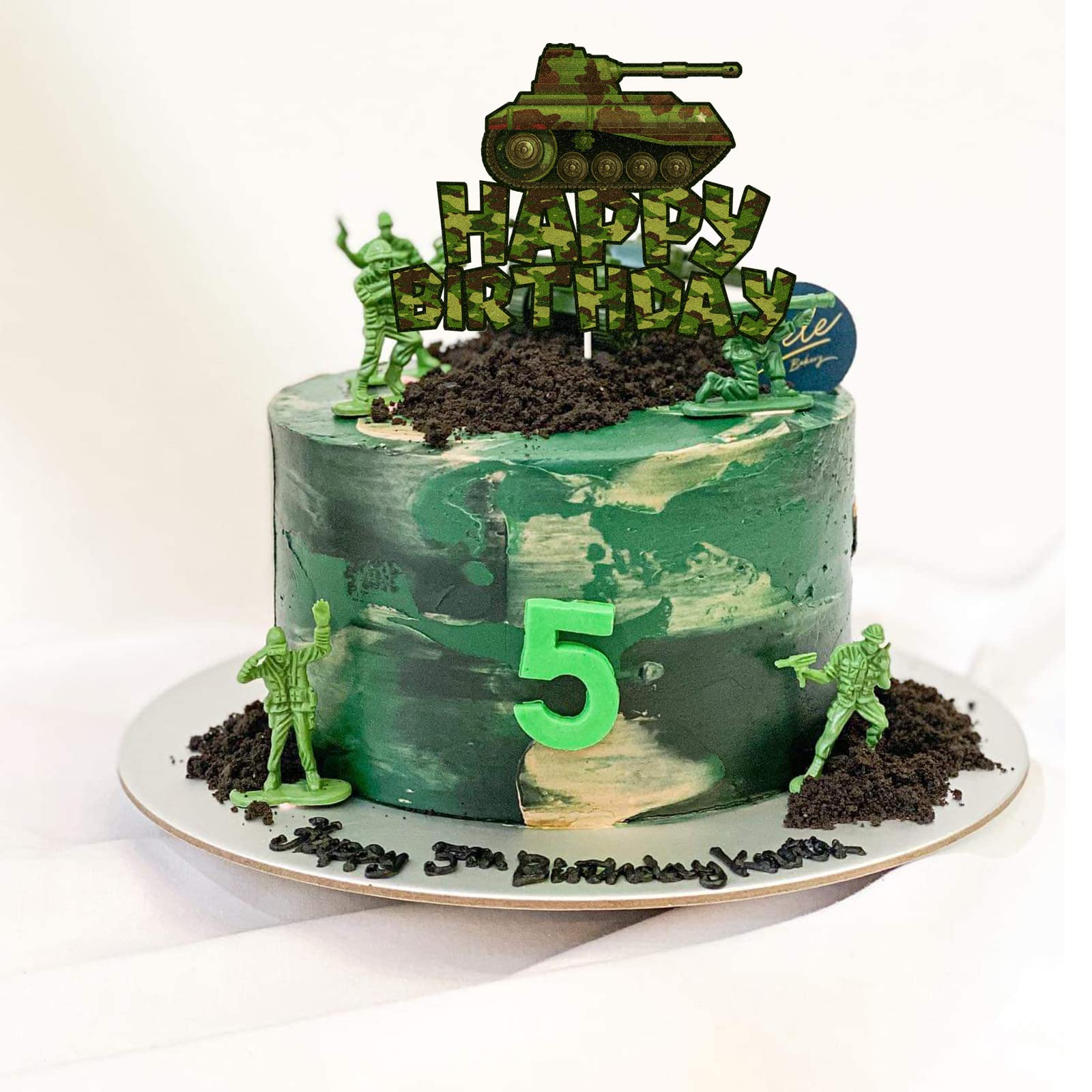 Military decorated cake