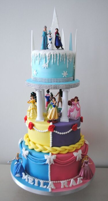 Disney Princess Decorated Cake