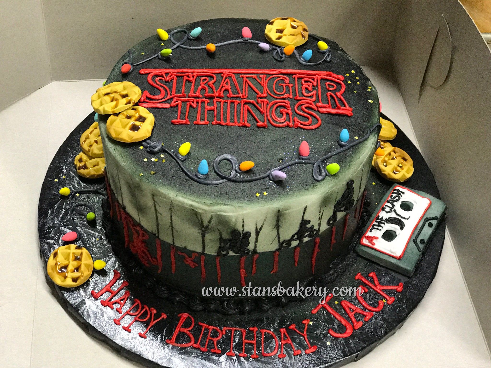 Stranger Things Decorated Cake