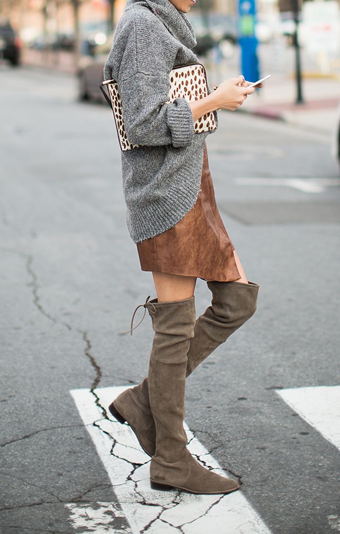 Fashion Look with suede boots