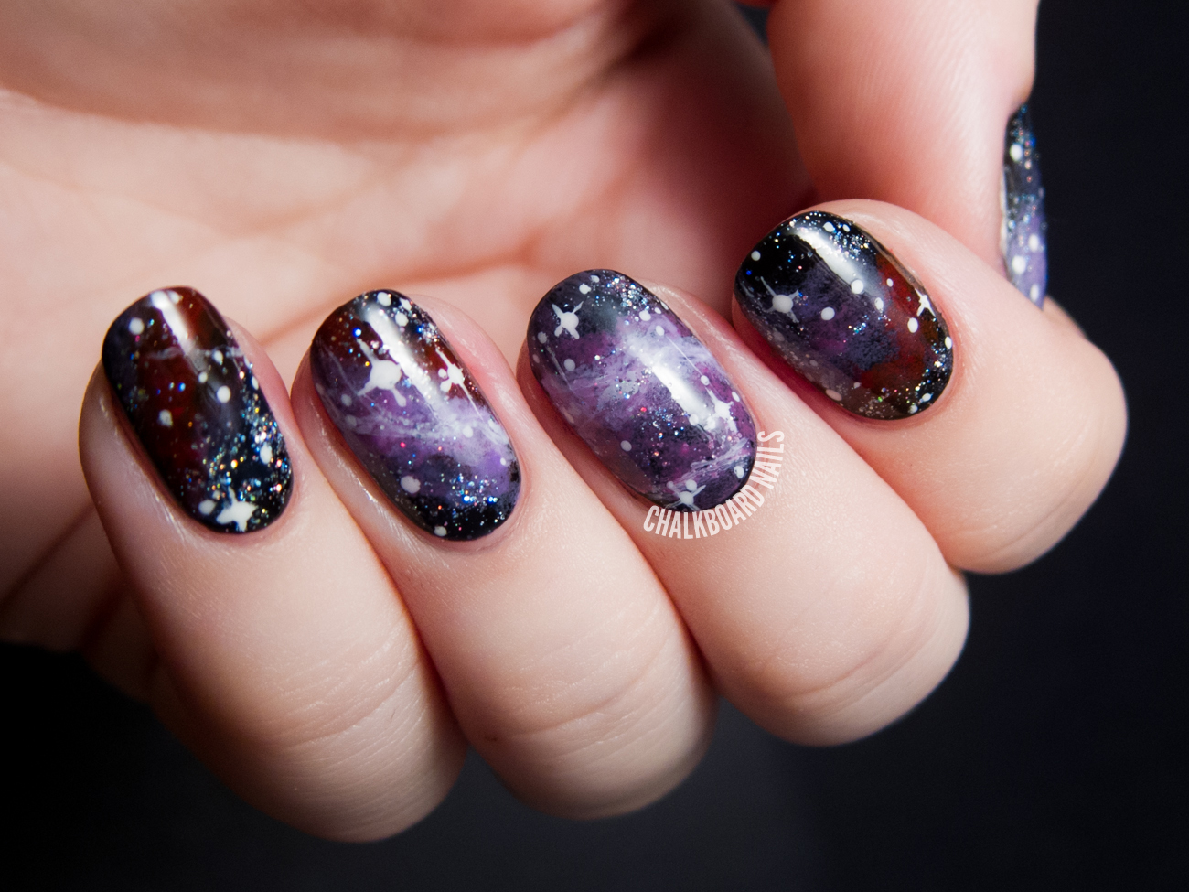 Galaxy Decorated Nail