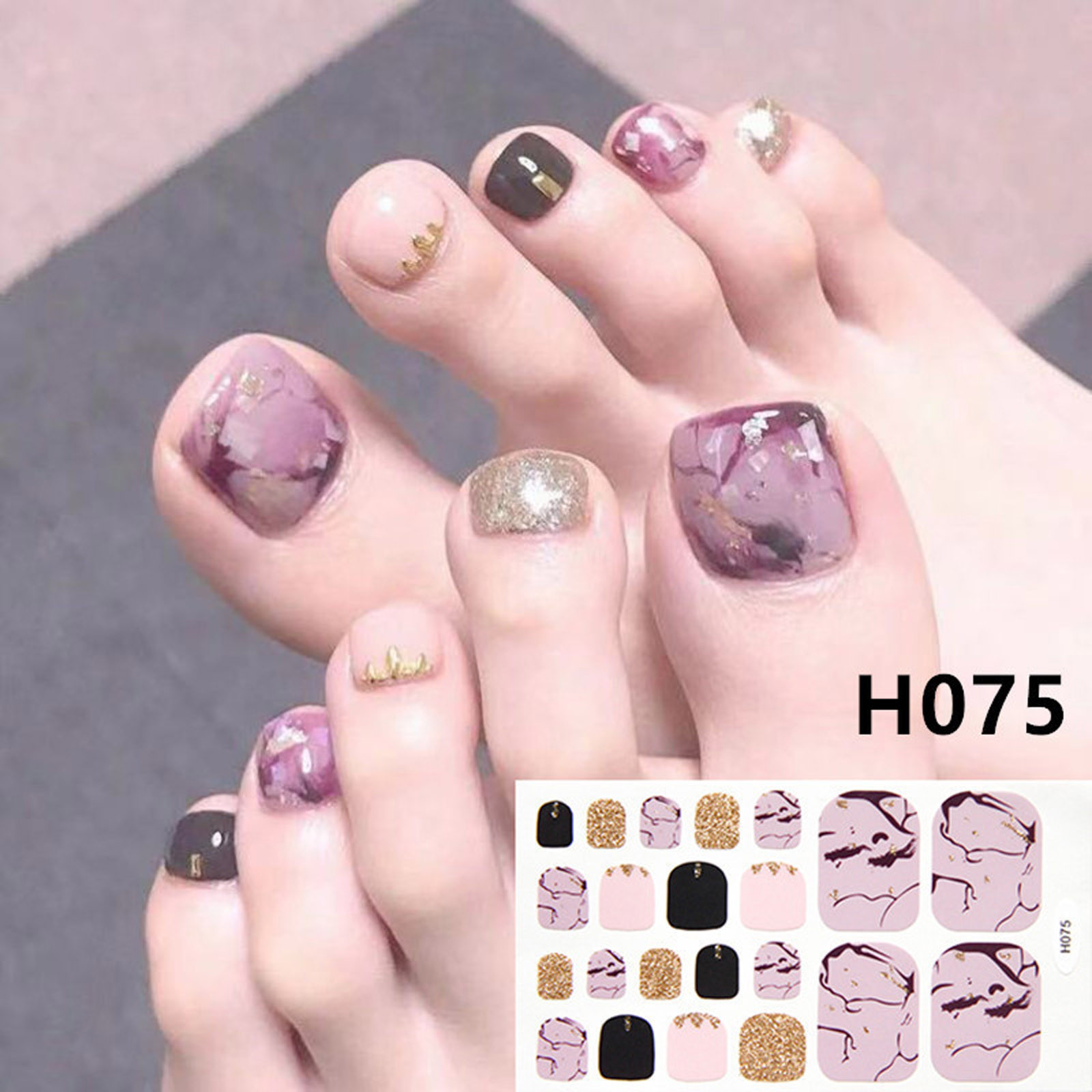 Foot Decorated Nail