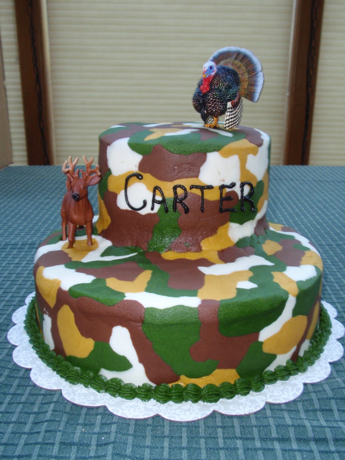 Camouflage Decorated Cake