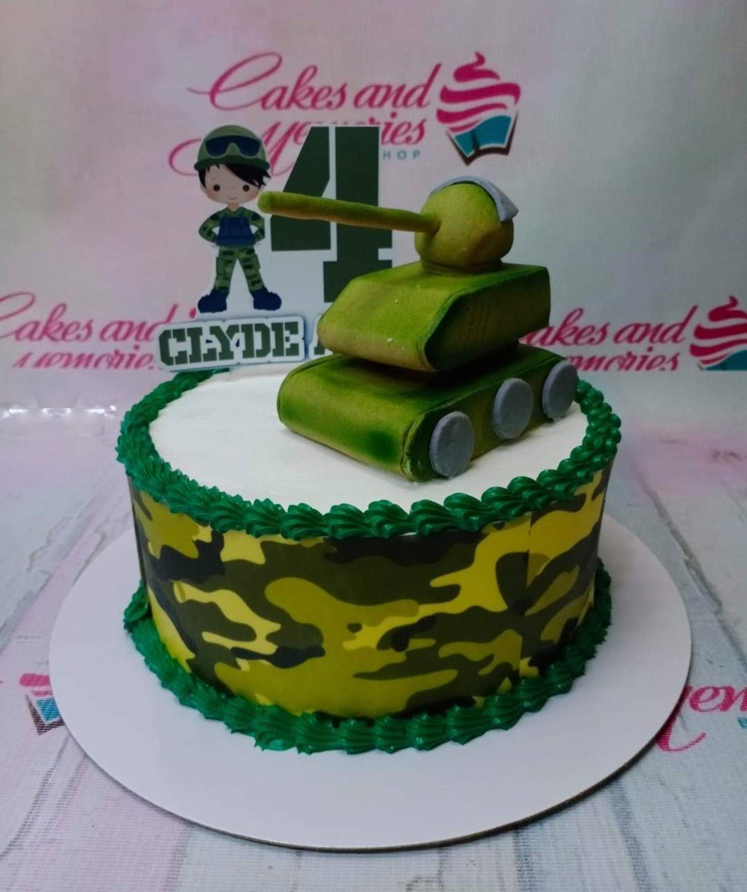 Decorated Army Cake