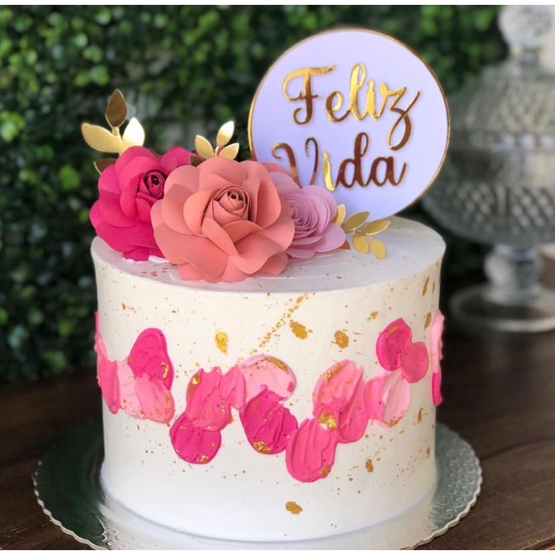 feminine cake topper