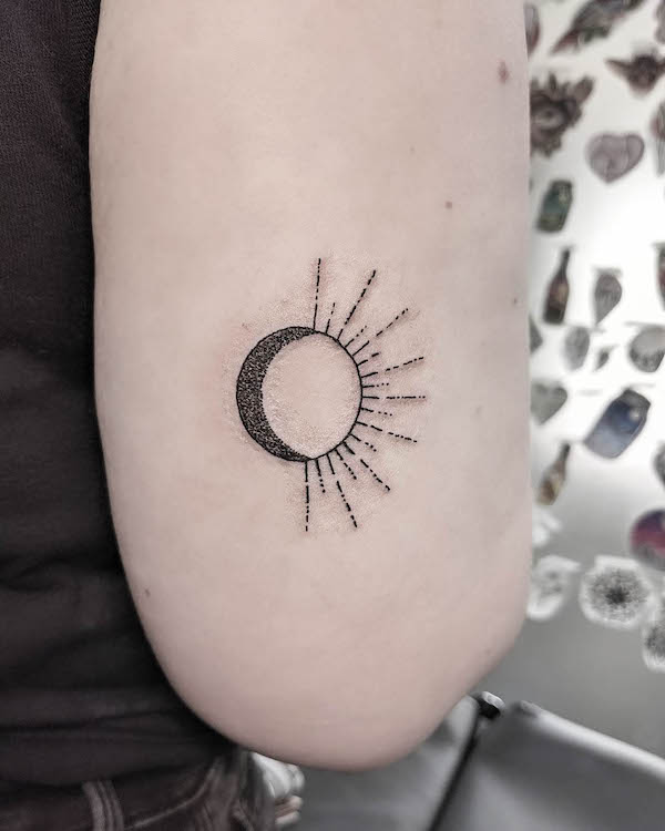 sun and moon tattoo