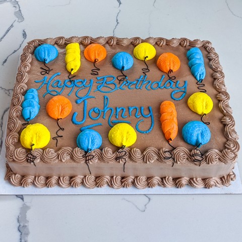 Balloon Decorated Cake