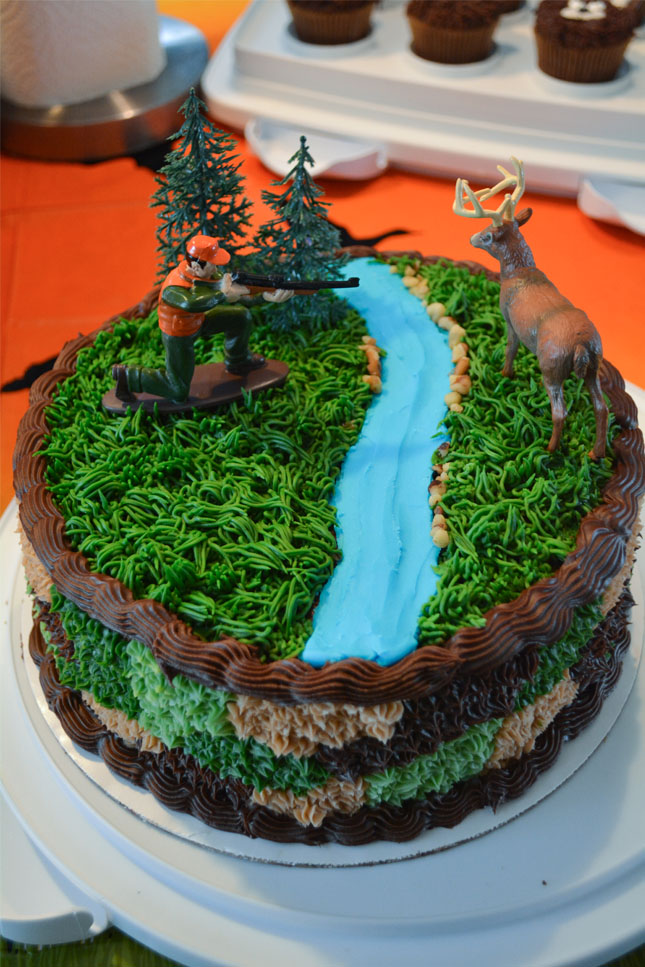 Camouflage Decorated Cake