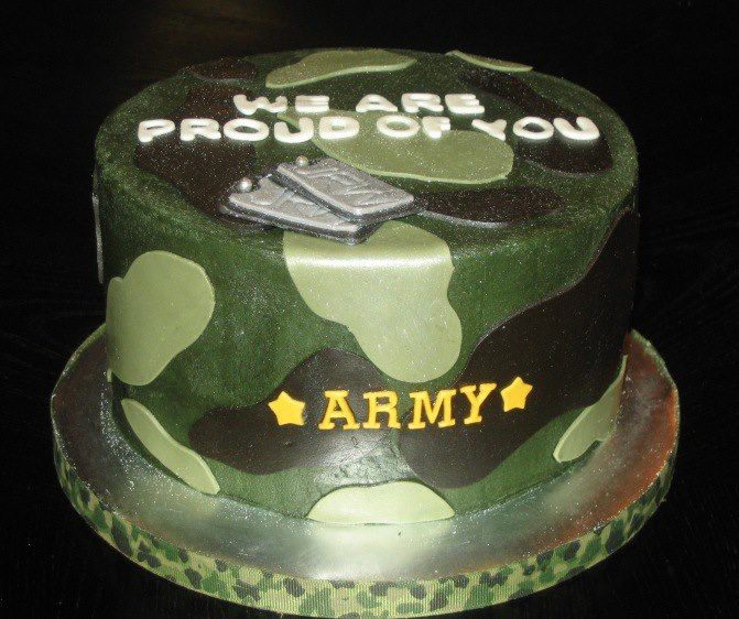 Decorated Army Cake