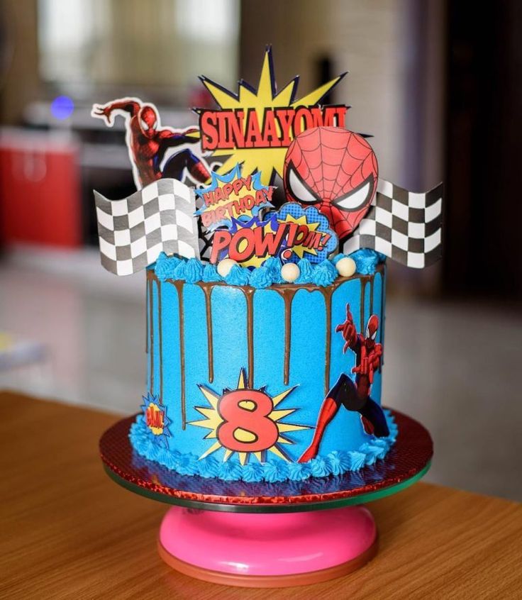 Spider Man Decorated Cake