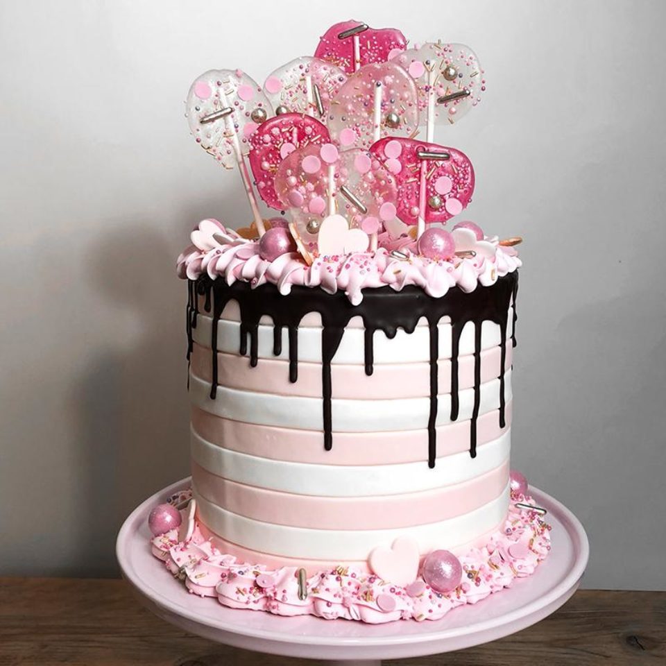 Pink Decorated Cake