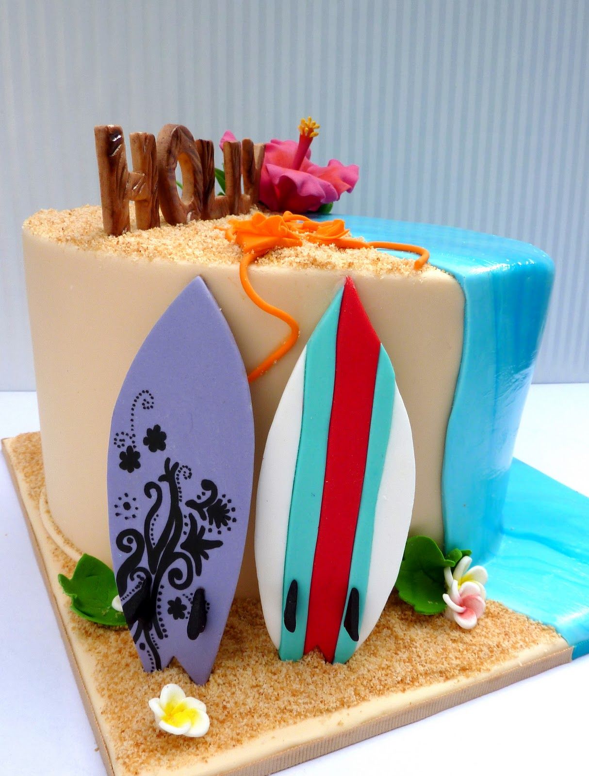 Decorated Surf Cake