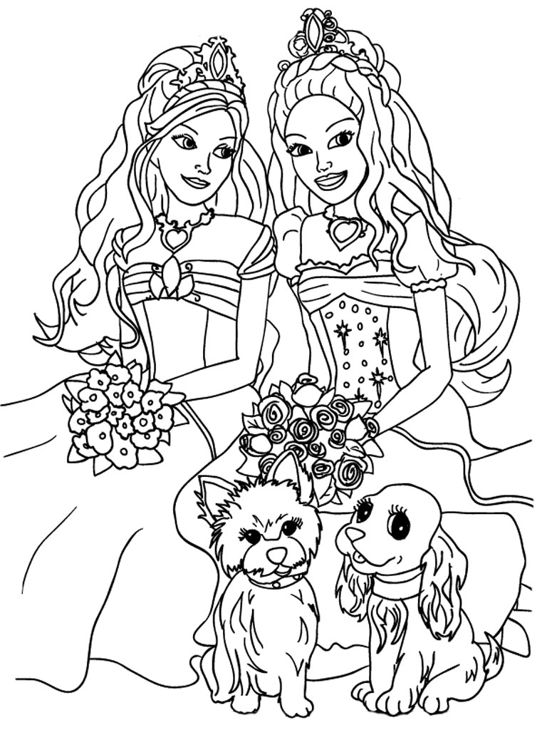 Desenho da Barbie para Colorir