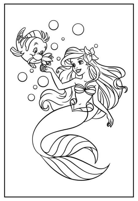 desenho-para-colorir-ariel