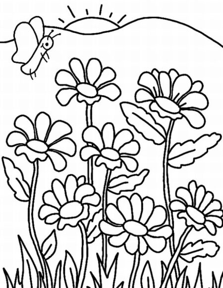 desenho-para-colorir-flores