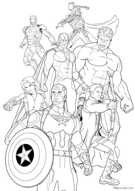 desenho-para-colorir-vingadores