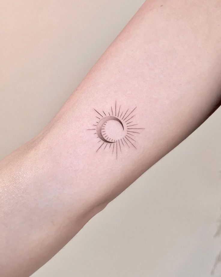 sun and moon tattoo