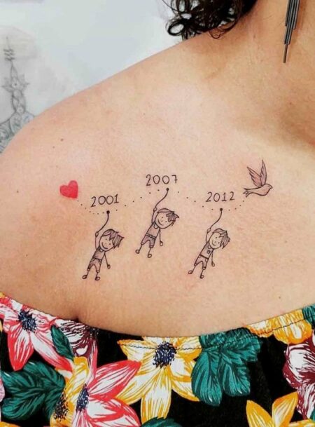 female tattoo children