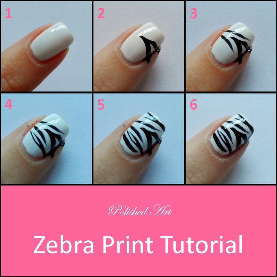 Zebra Decorated Nail