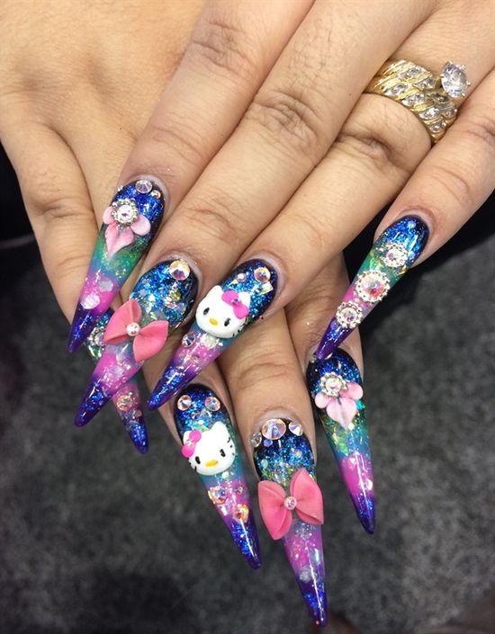 Kawaii Decorated Nails