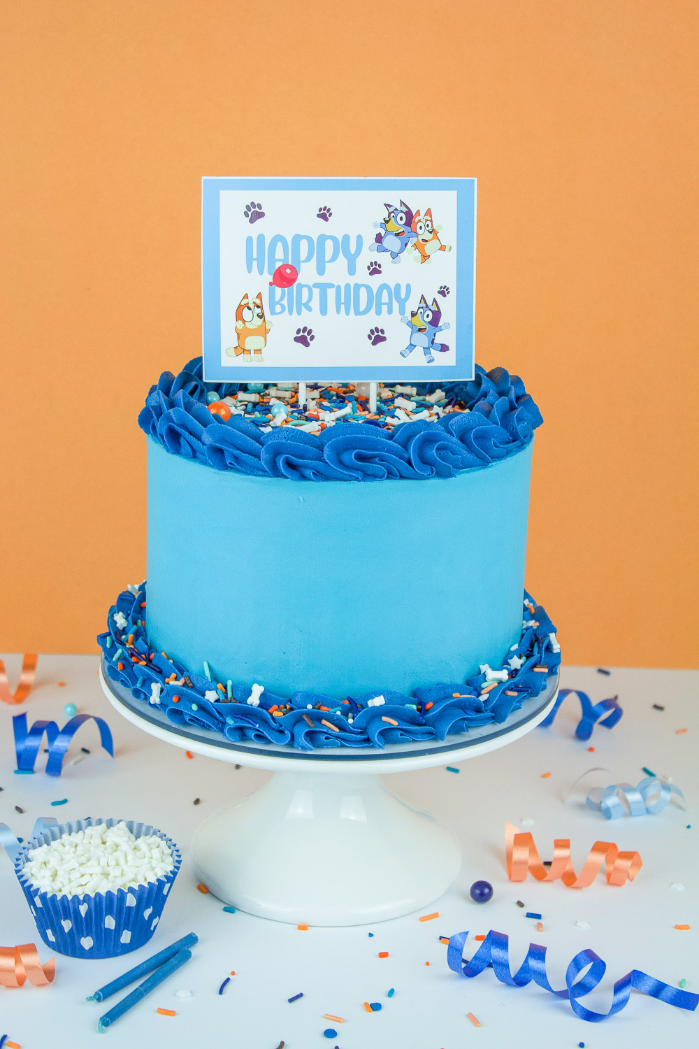 Blue Decorated Cake