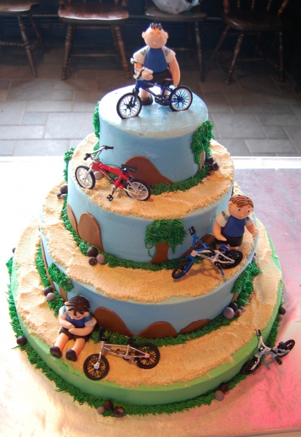 Bike Decorated Cake