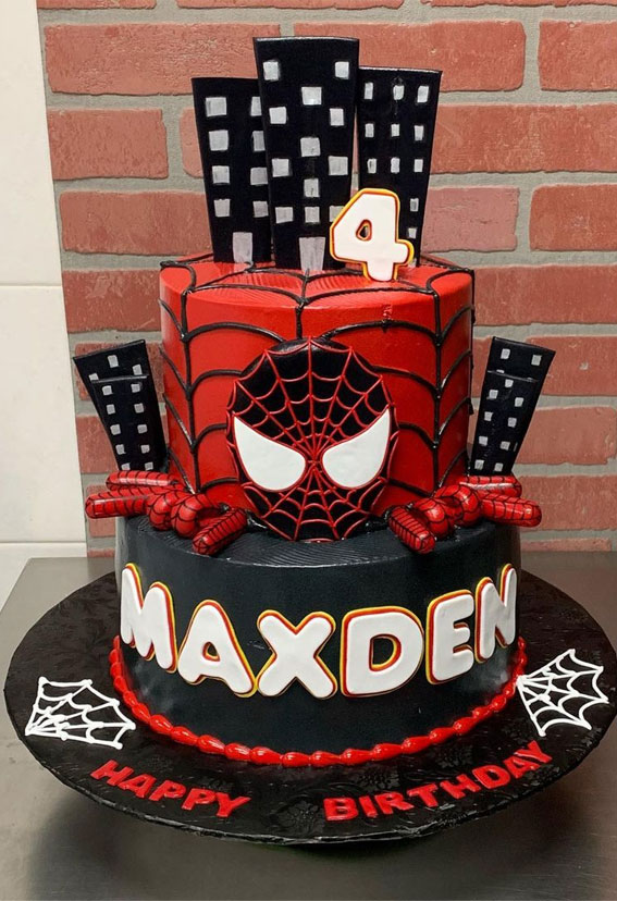 Spider Man Decorated Cake