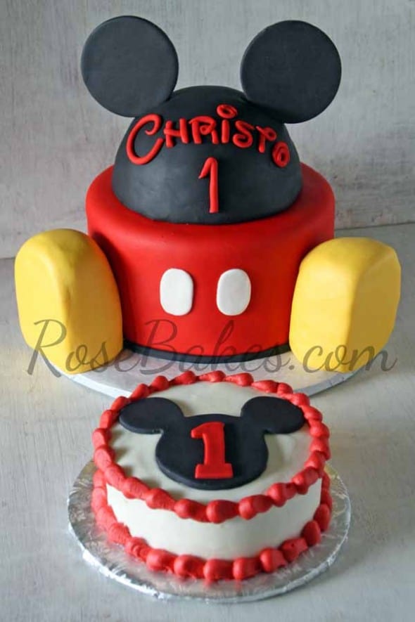 Mickey decorated cake