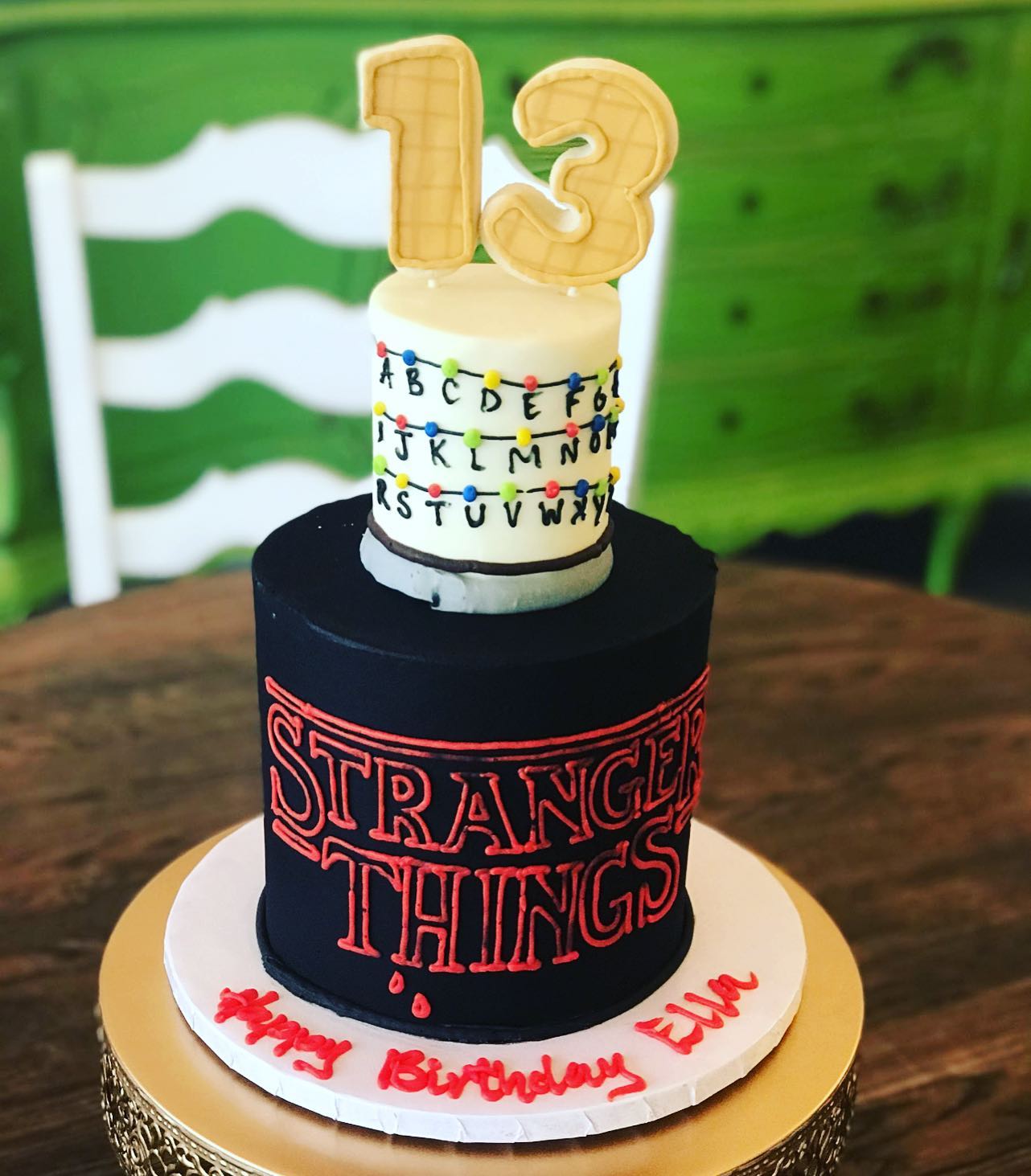 Stranger Things Decorated Cake