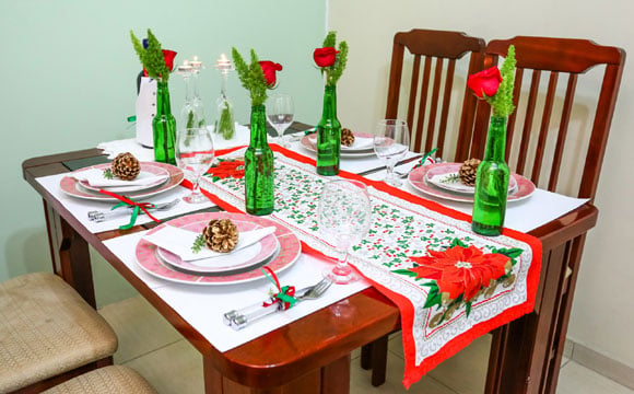 Decoração de Mesa de Natal