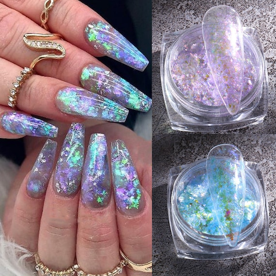 Nail Decorated With Glitter